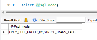 sql_mode 조회