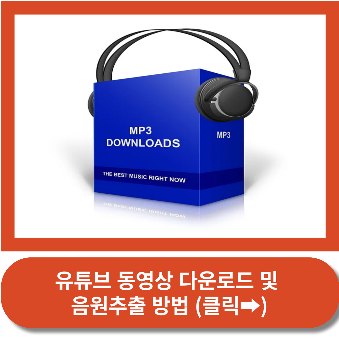 유튜브 동영상 다운로드 및 음원추출 방법