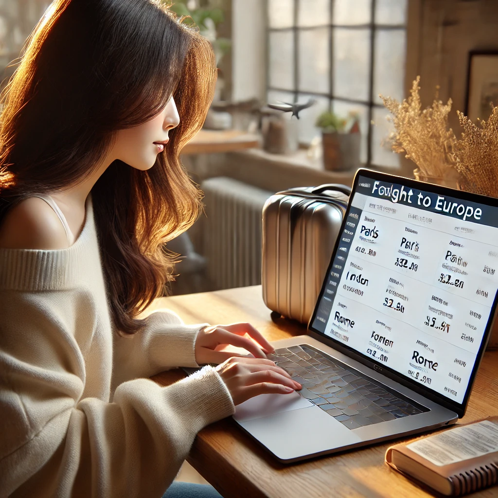 항공권 구매하는 사진