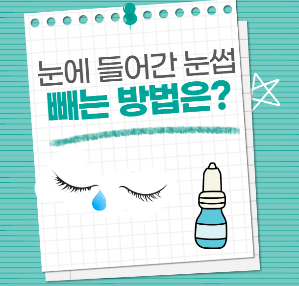 눈에 눈썹 들어갔을 때 빼는 방법(속눈썹 빼기)