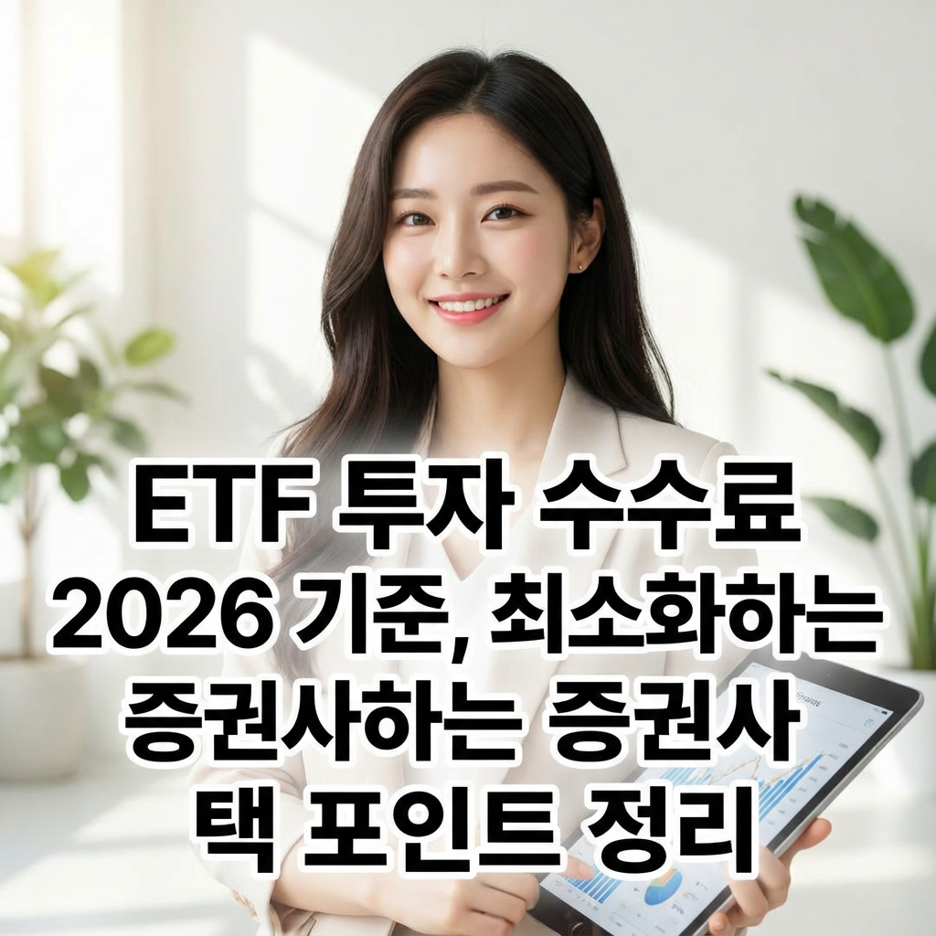 ETF 투자 수수료 2026 기준 ｜ 최소화하는 증권사 선택 포인트 정리