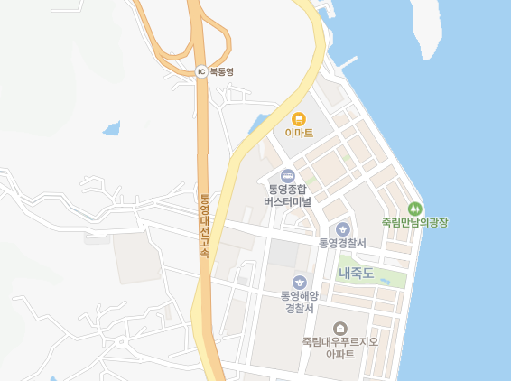 통영종합버스터미널 위치-지도