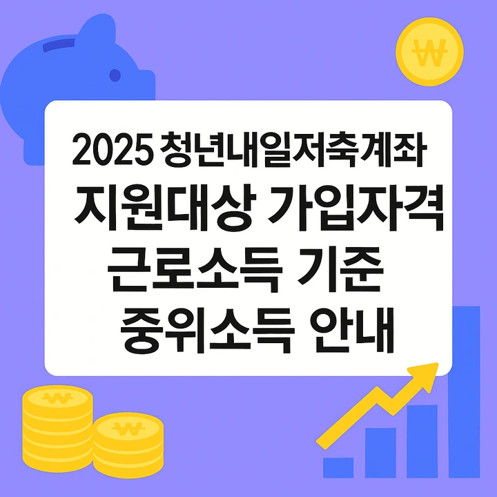 2025청년내일저축계좌_지원대상가입자격근로소득중위소득