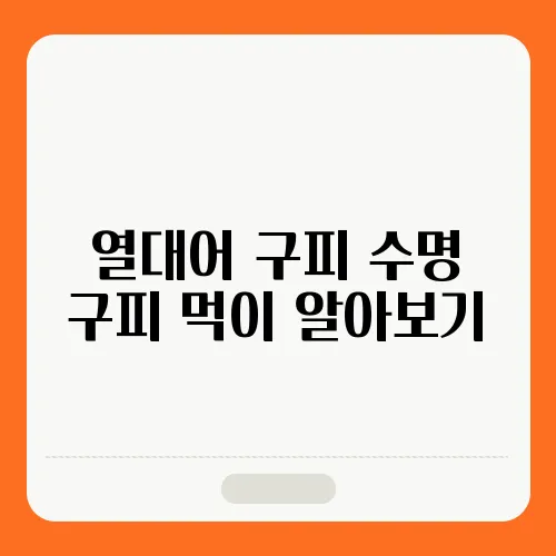 열대어 구피 수명 구피 먹이 알아보기