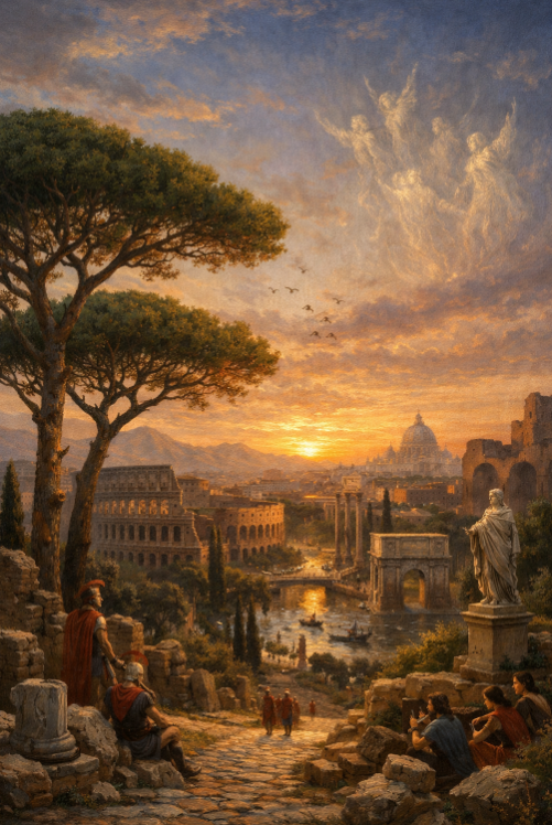 레스피기의 교향시 로마의 소나무 관련 그림