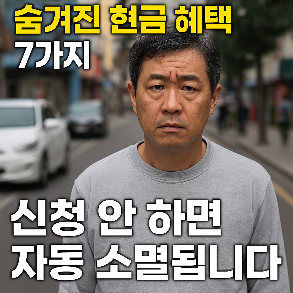 기초생활수급자 숨겨진 현금 혜택 7가지
