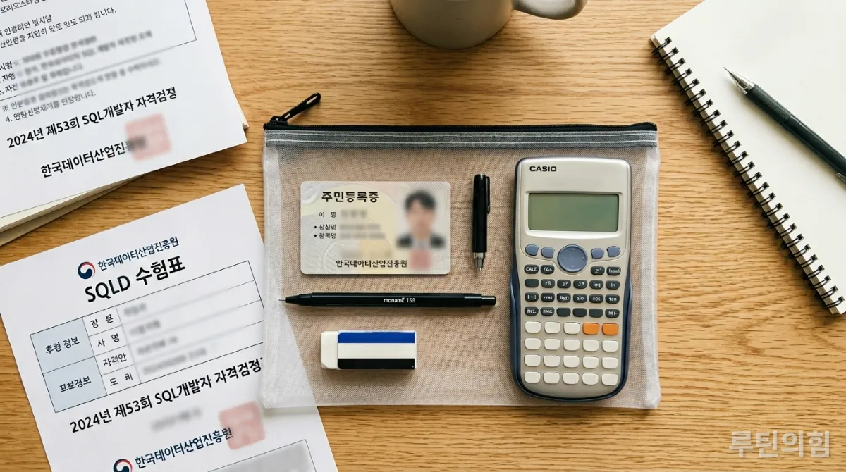 SQLD 시험 당일 필수 준비물