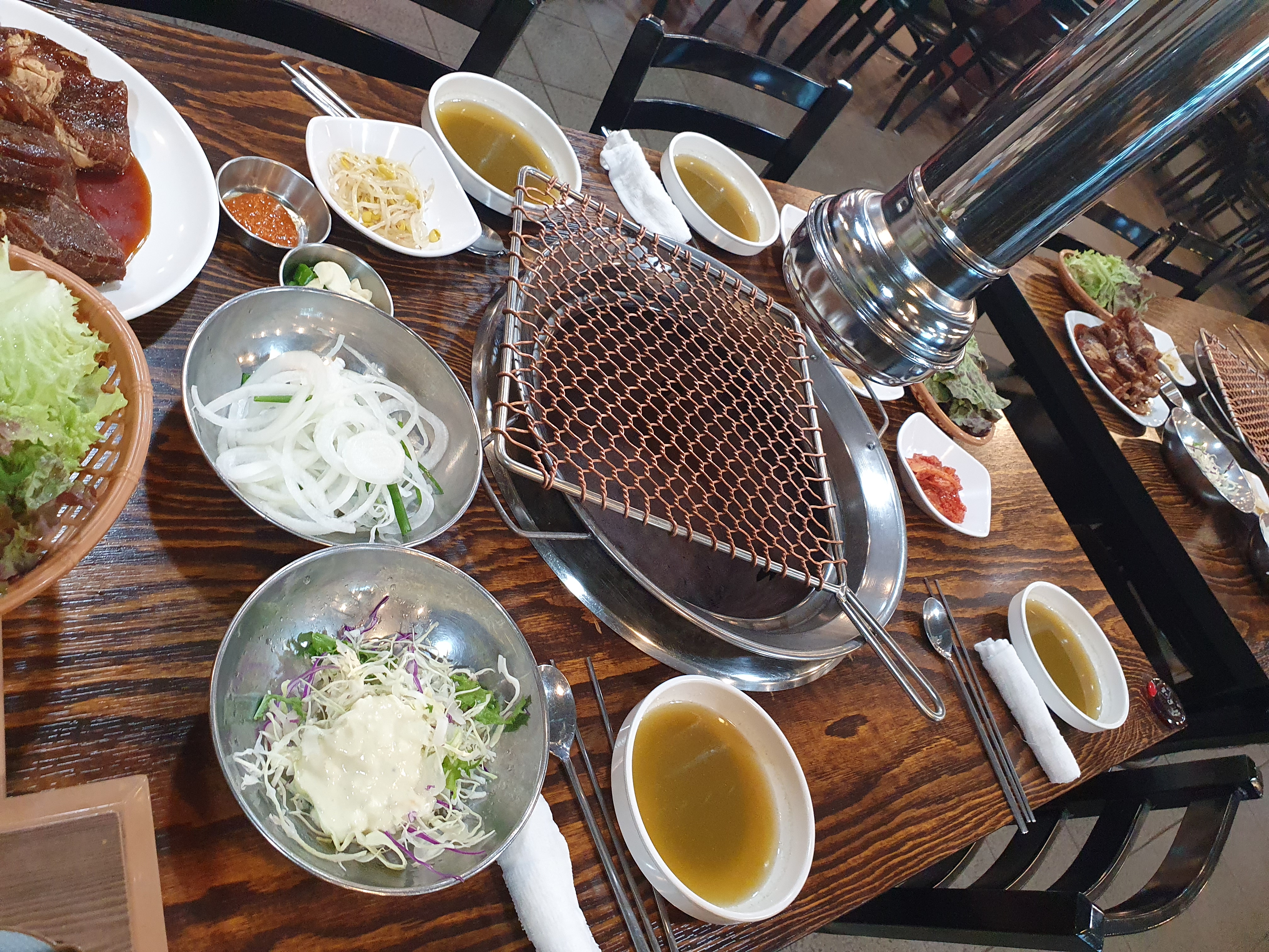 성거 맛집 태능 참숯 화로구이 한상차림 모든 차림은 다 셀프!