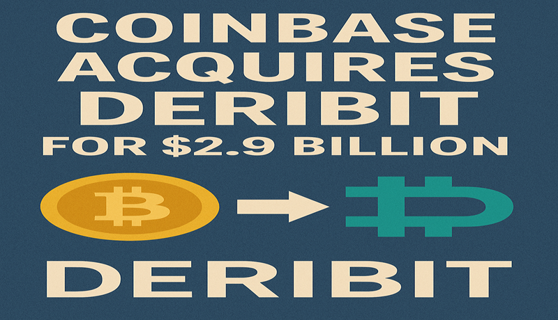 코인베이스, Deribit 인수… 총 29억 달러 규모
글로벌 거래소 **코인베이스(Coinbase)**가 파생상품 거래소 Deribit을 29억 달러에 인수했다는 소식이 전해졌습니다.
이번 거래는 7억 달러의 현금과 1100만 주의 주식으로 구성되었으며, 연말까지 최종 완료될 예정입니다.
이처럼 대형 거래소들의 확장 전략은 시장 안정성과 경쟁력 강화에 긍정적인 영향을 줄 수 있습니다.