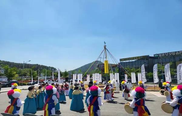 영광법성포단오제 강변 축제 풍경