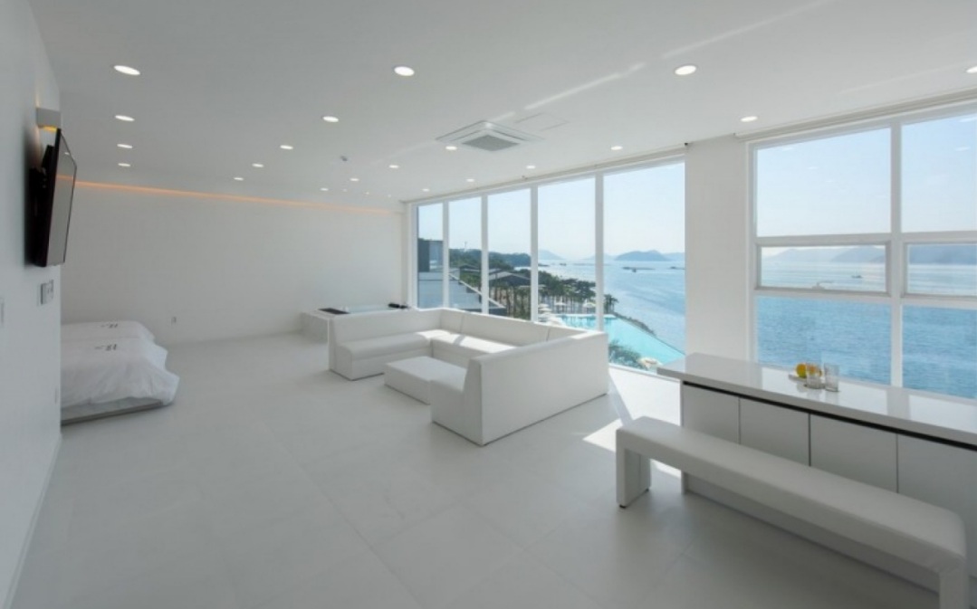 거제 비커밍펜션 그랜드스위트 거실