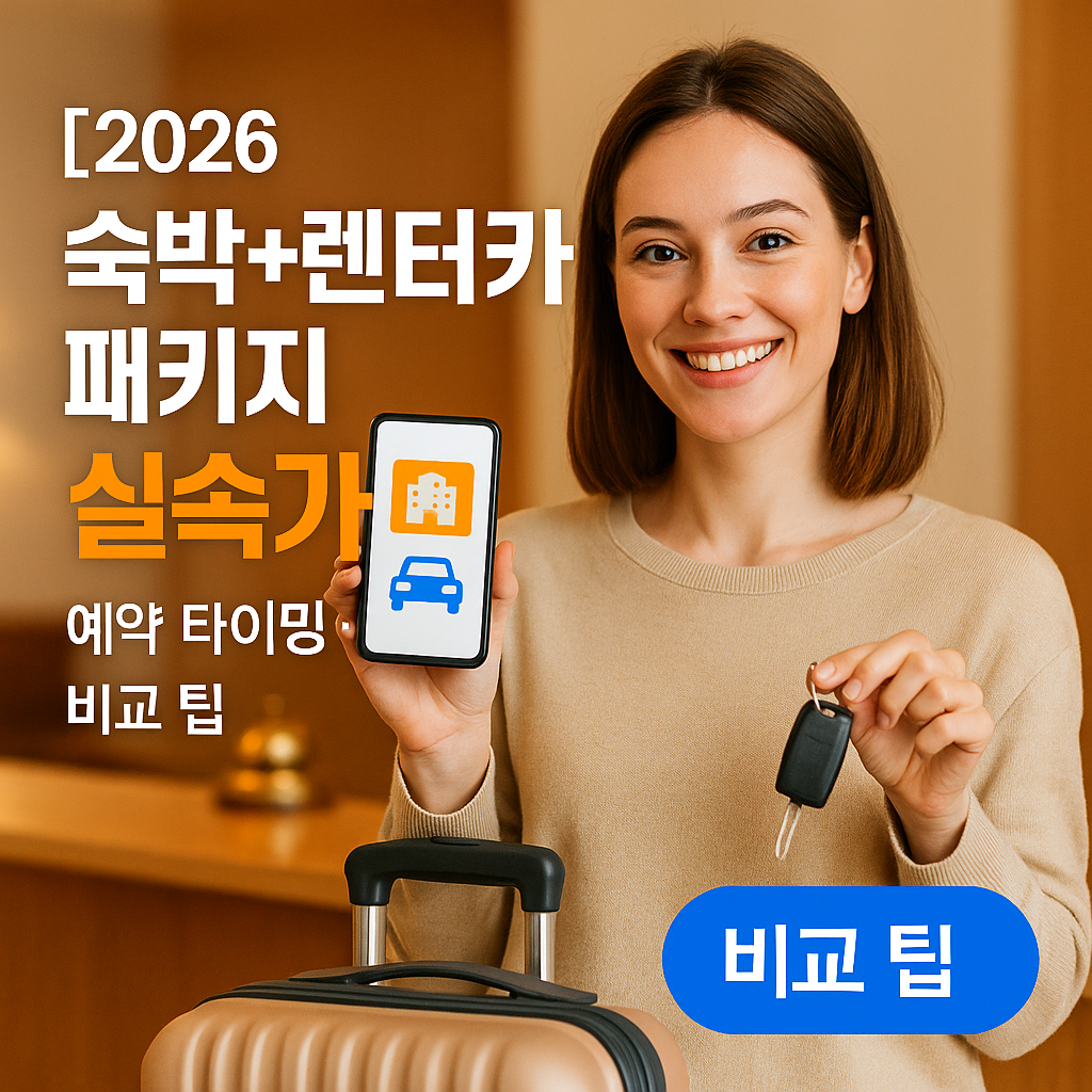 숙박+렌터카 패키지 2026 실속가 | 예약 타이밍·비교 팁