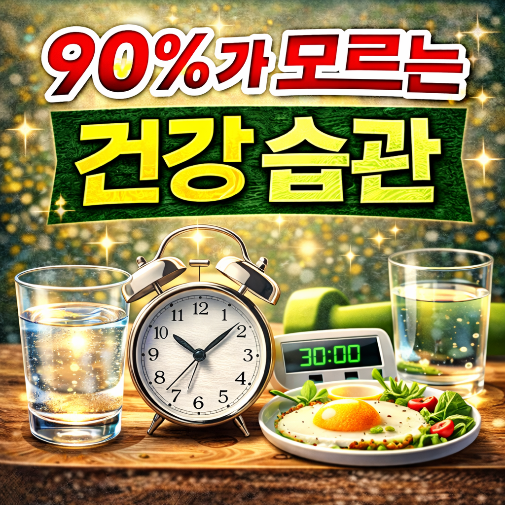 90%가 모르는 건강 습관 (몸이 바뀌는 진짜 생활 비밀)