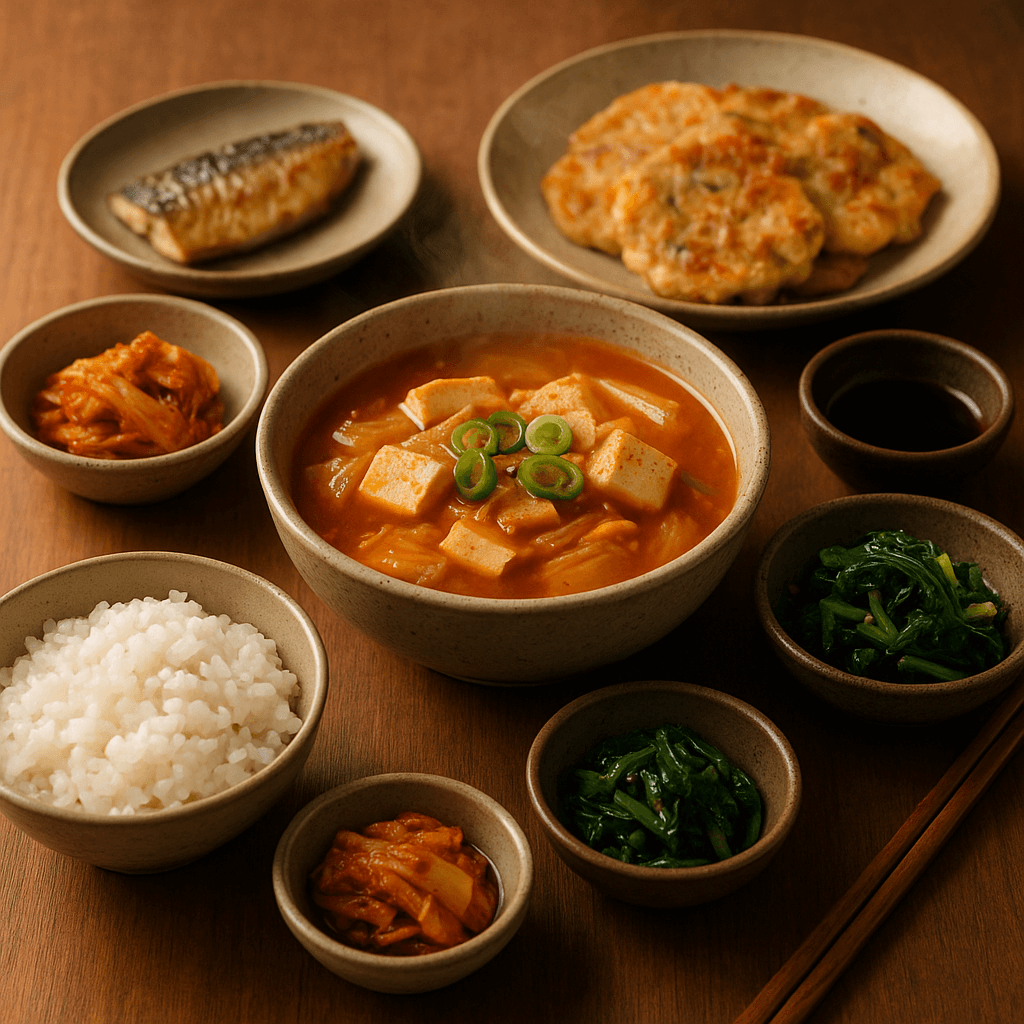 겨울 식탁의 조화 — 음식 배치·조합·온도·식감의 균형이 만드는 ‘완성된 한 끼’