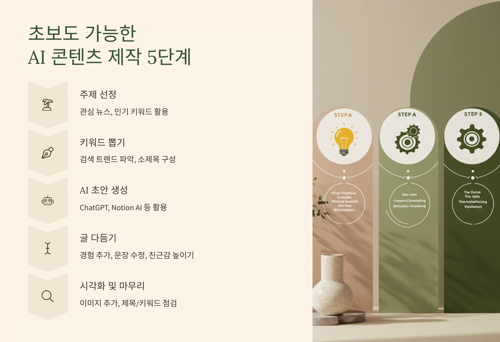 AI 콘텐츠 제작 관련 이미지