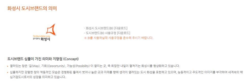 화성 도시 브랜드 의미