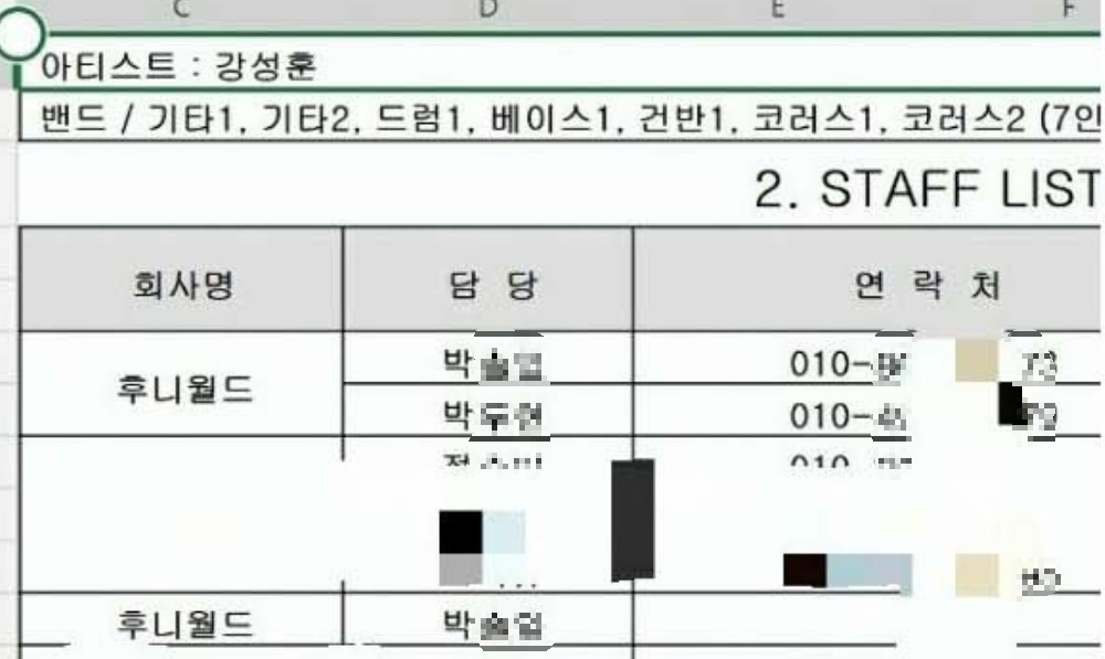 강성훈 후니월드 여자친구 사기
