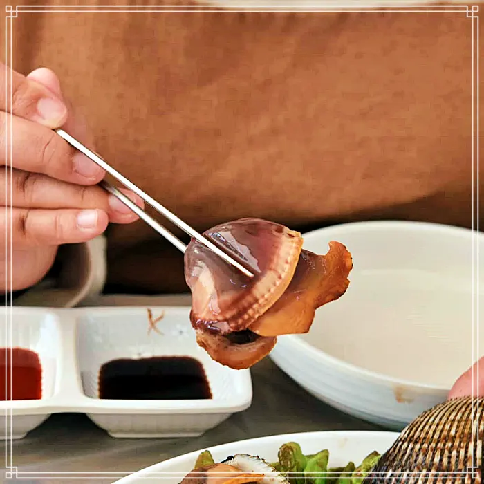 제부도, 전곡항 맛집 참소라숙회, 참소라 무침