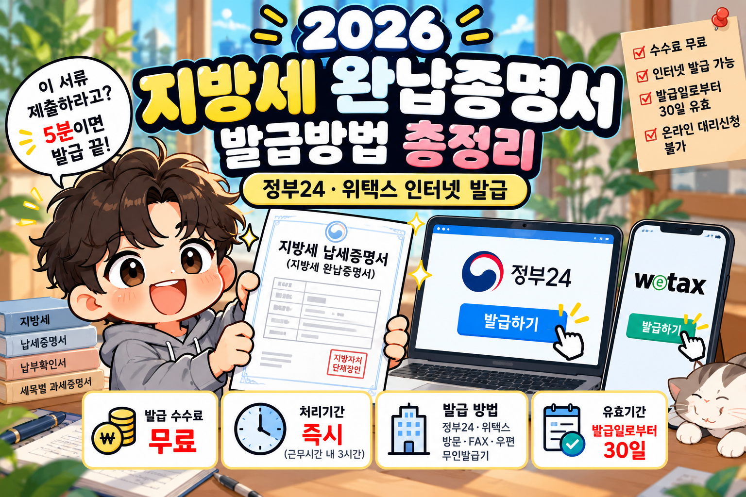 2026 지방세 완납증명서 발급방법