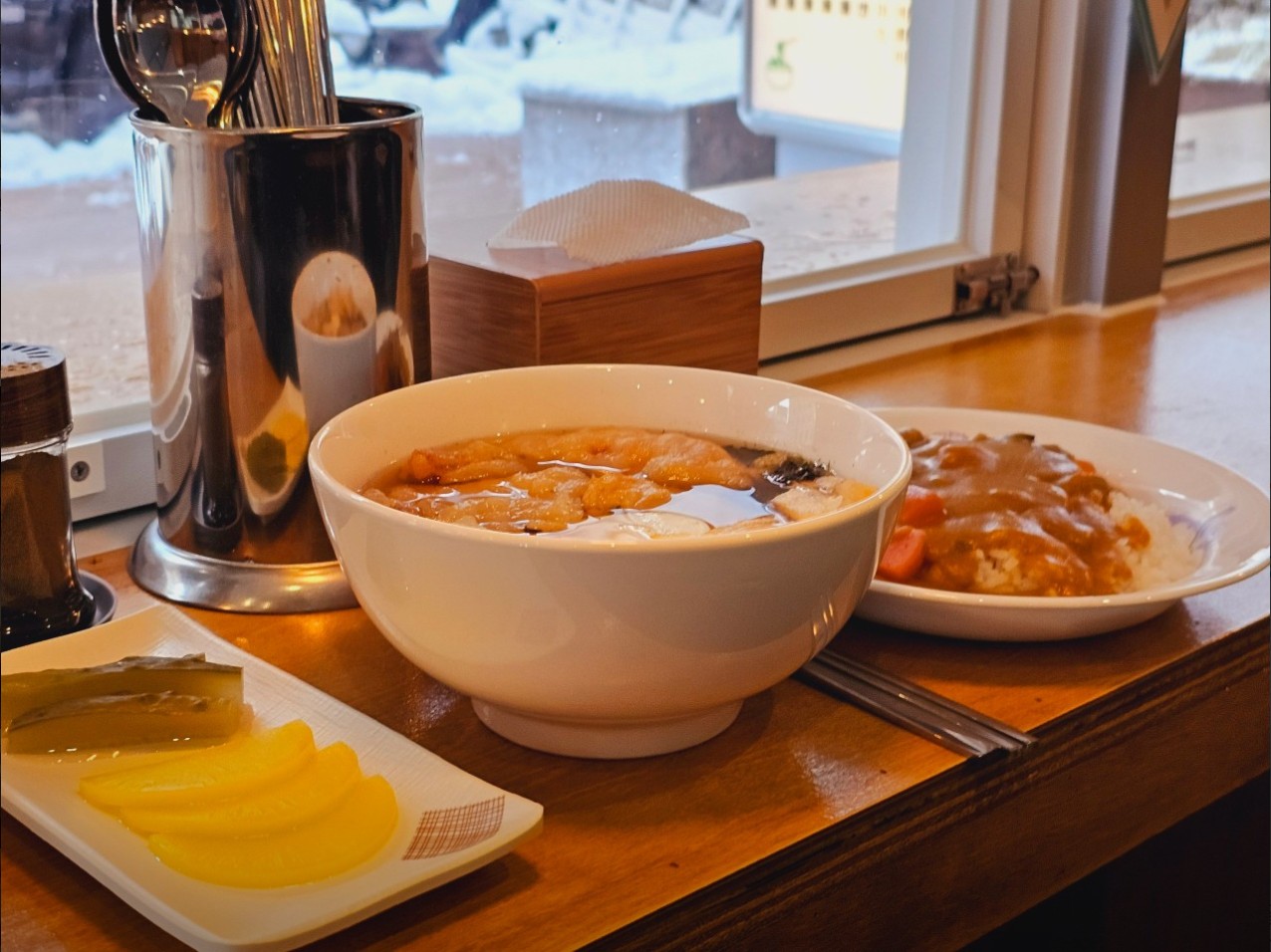 우동과 카레의 맛은?