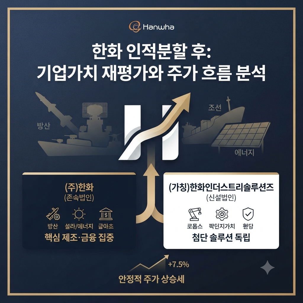 한화 인적분할 후 거래재개와 기업가치 재평가