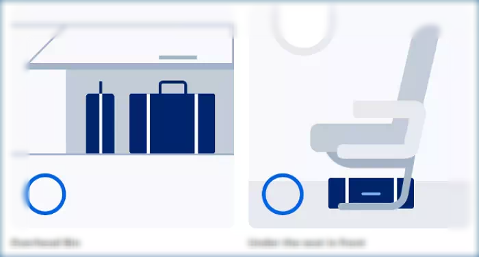 기내반입 가방위치