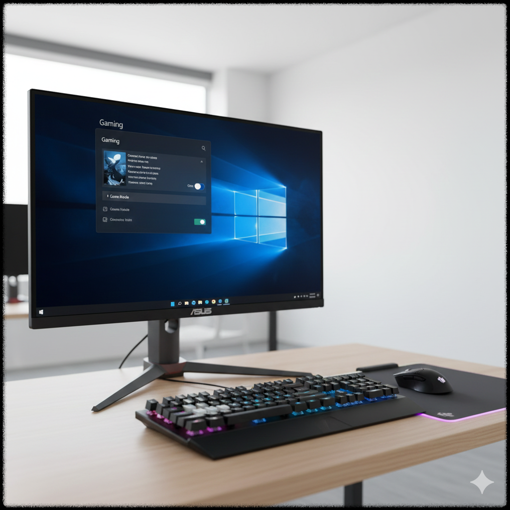 Windows 11 게임 모드를 설정해 게임 성능을 최적화하는 모습