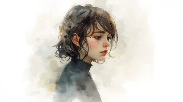 INFJ 청소년은 깊은 내면을 지니고 있으며, 섬세한 감정과 통찰력을 가진 유형입니다에 관한 그림입니다