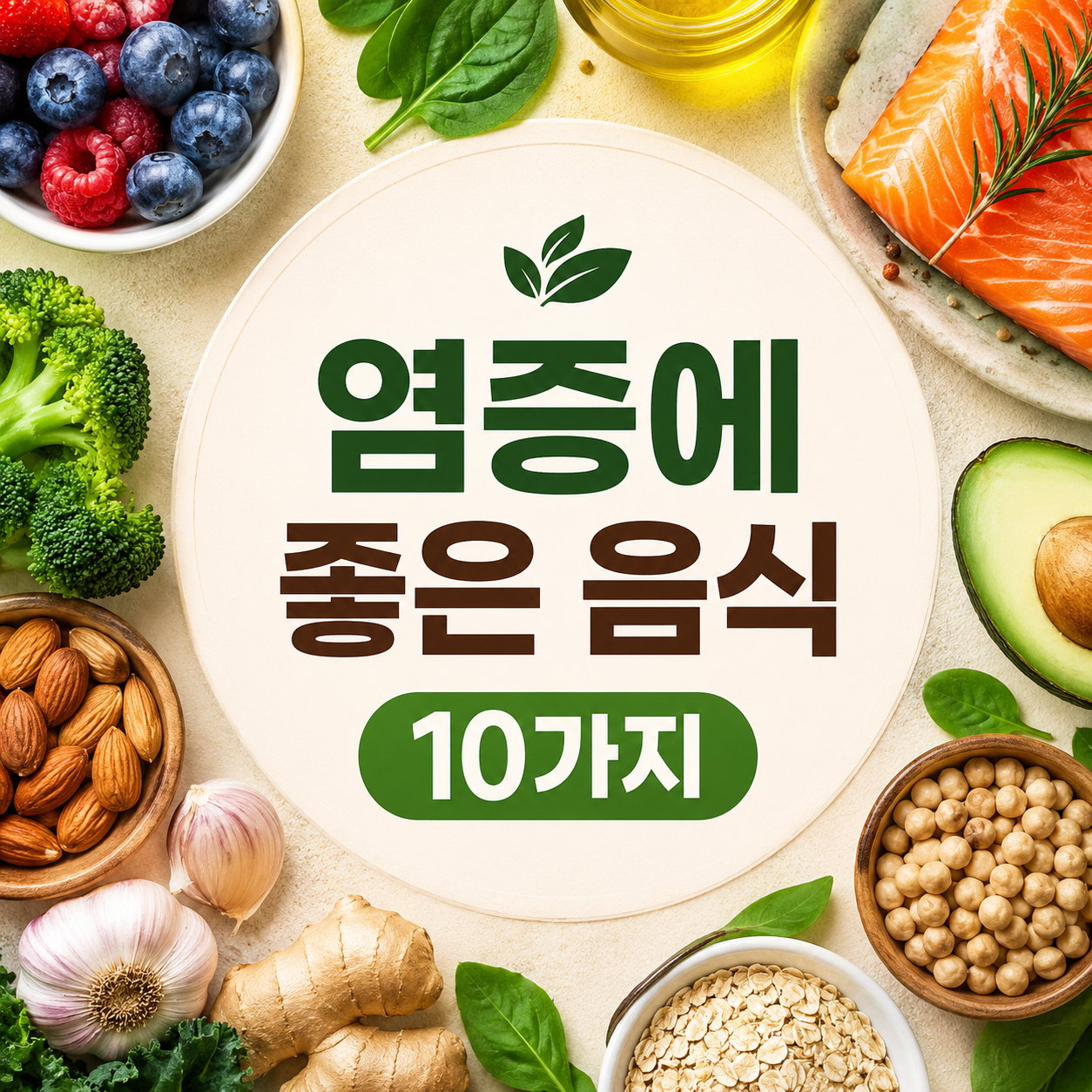 염증에 좋은 음식 10가지