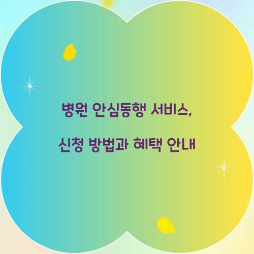 병원 안심동행 서비스