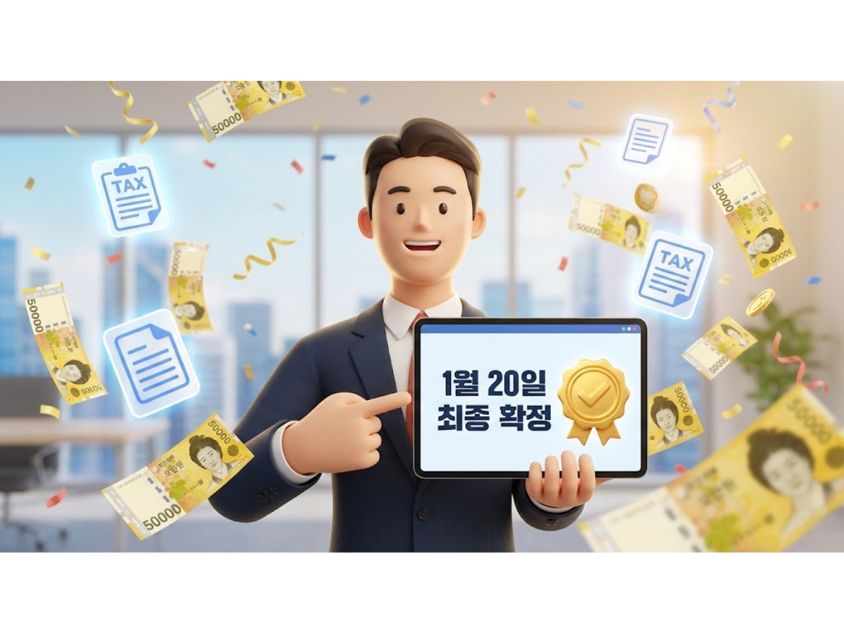 "15일에 본 숫자는 잊으세요" 1월 20일 홈택스 최종 확정 자료 조회 및 누락 해결법