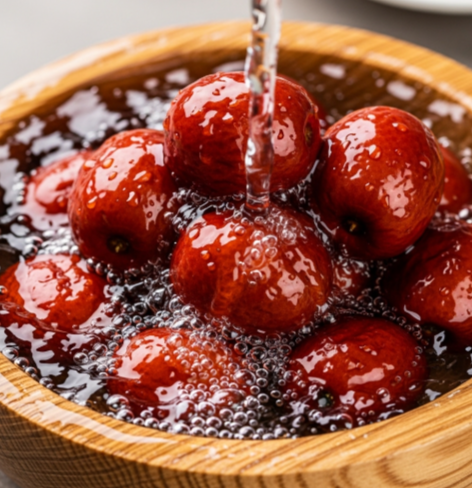 물에씻는 대추 이미지