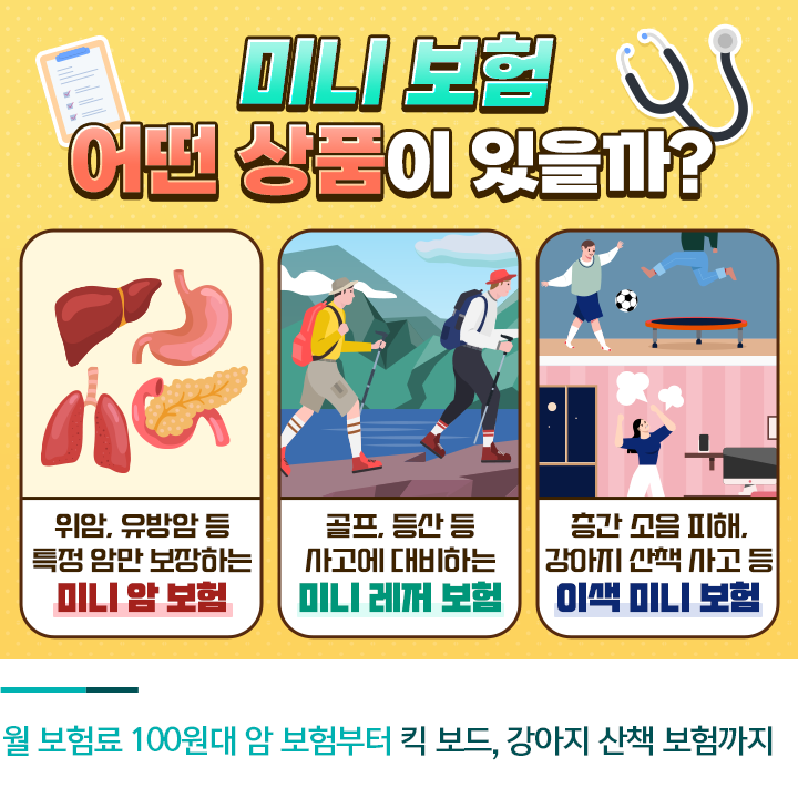 💡 2030세대가 주목한 ‘5대미니암보험’, 가볍게 시작하는 현명한 보장법