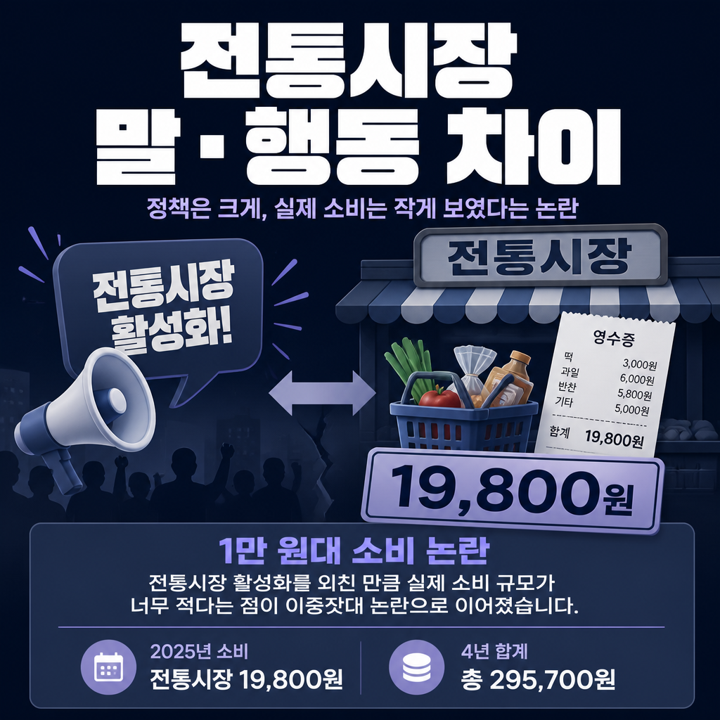 전통시장 말&middot;행동 차이