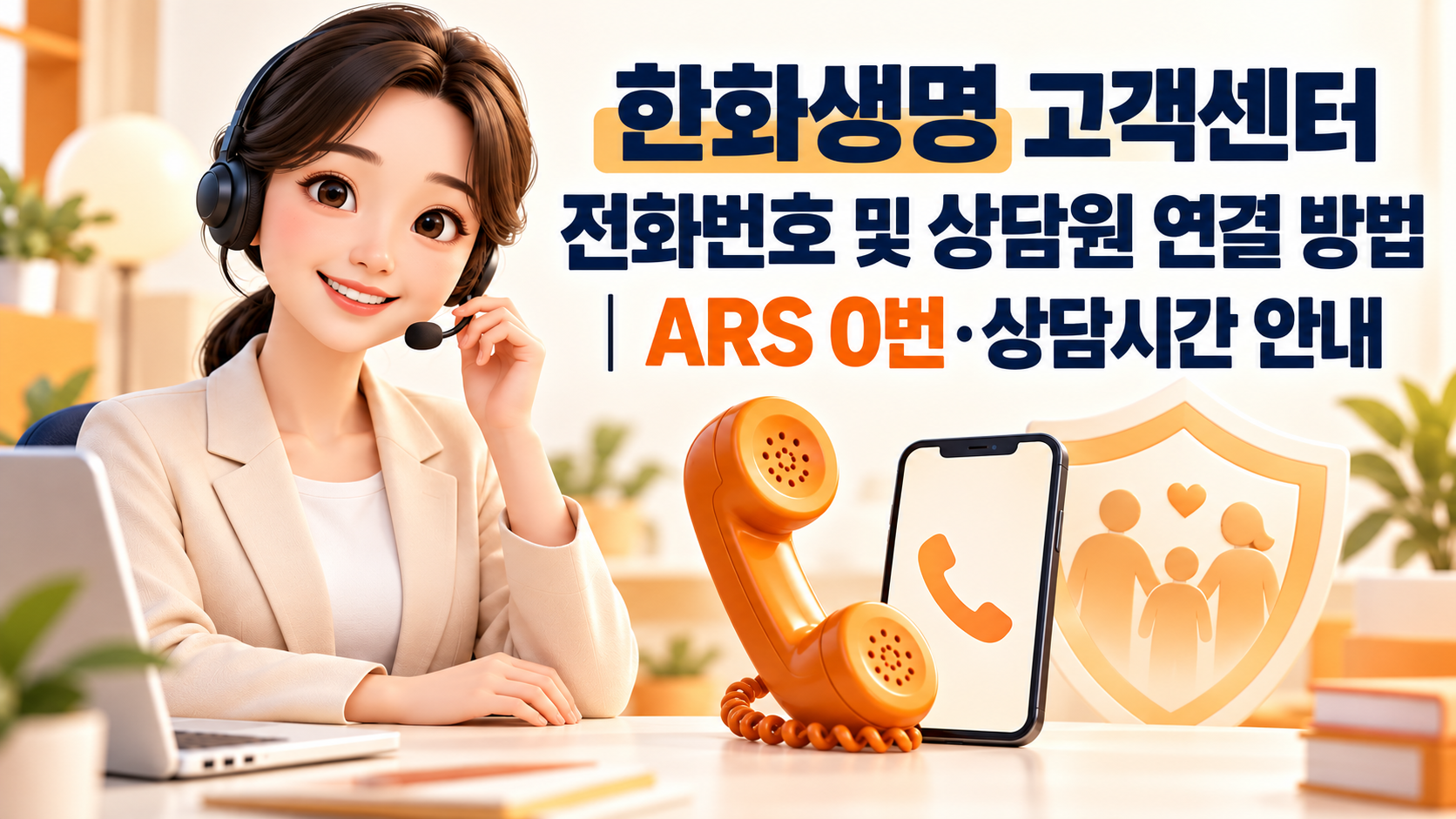 한화생명 고객센터 전화번호 및 상담원 연결 방법｜ARS 0번&middot;상담시간 안내 관련 사진