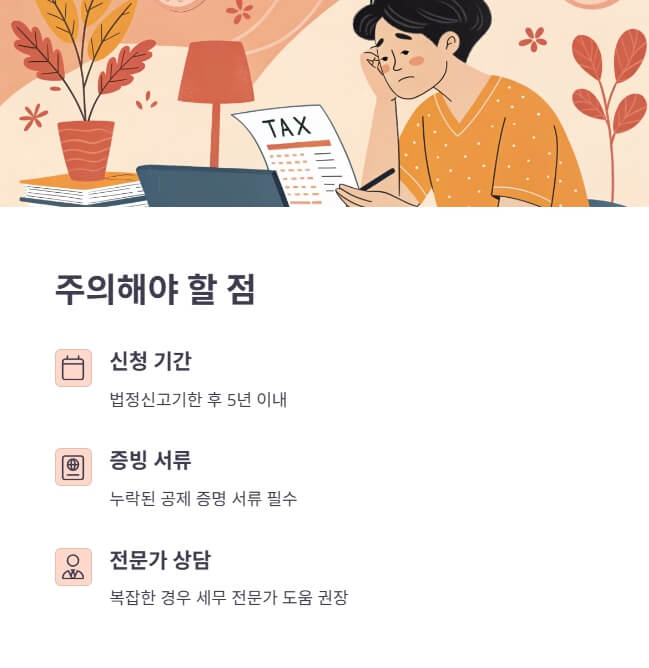 연말정산-경정청구-주의점