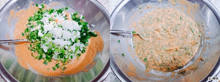 고추장떡-부추-고추장떡-부침개-만들기