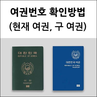 여권번호 확인방법