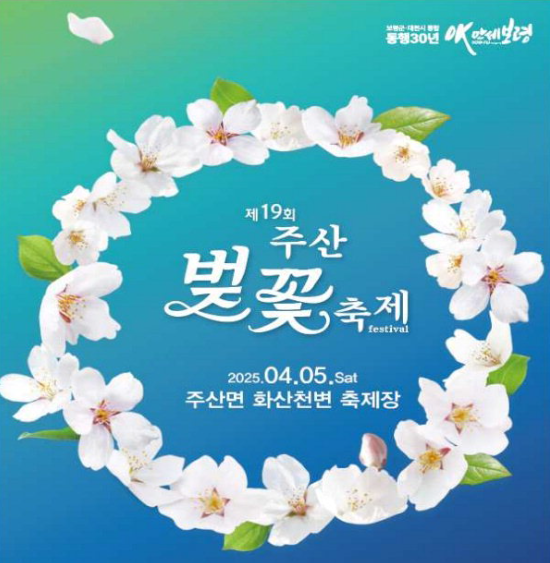 보령 주산 벚꽃 축제