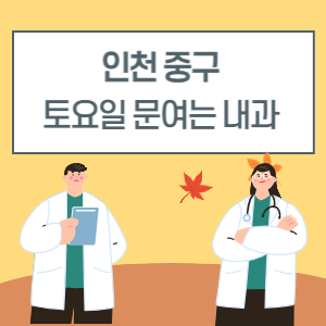 인천 중구 토요일 내과 진료 병원 리스트