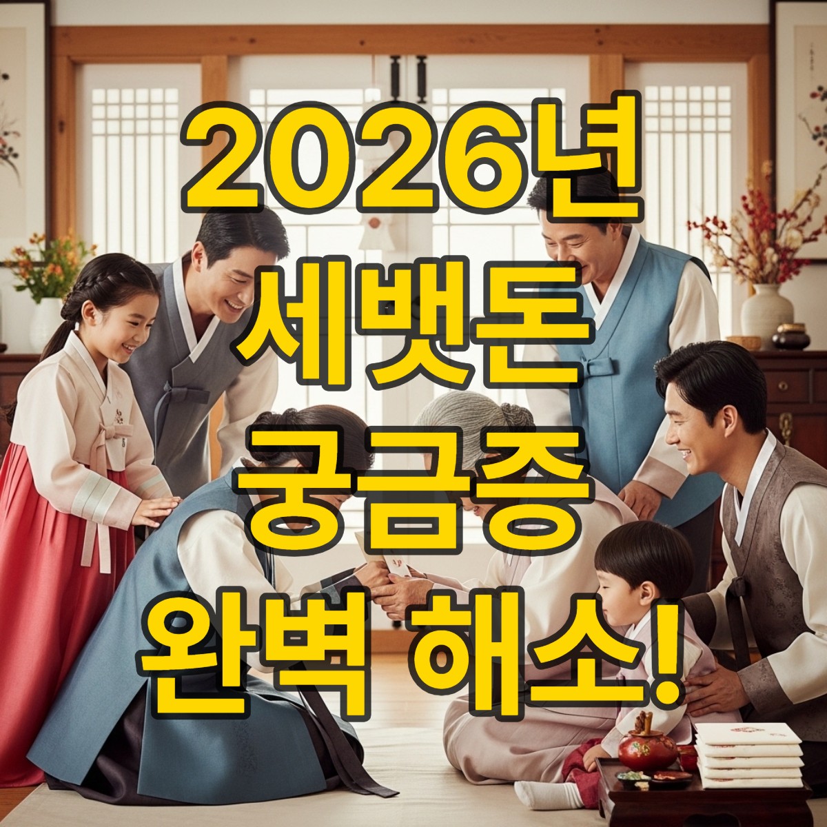 새뱃돈 세뱃돈 올바른 용어와 연령별 적정 금액