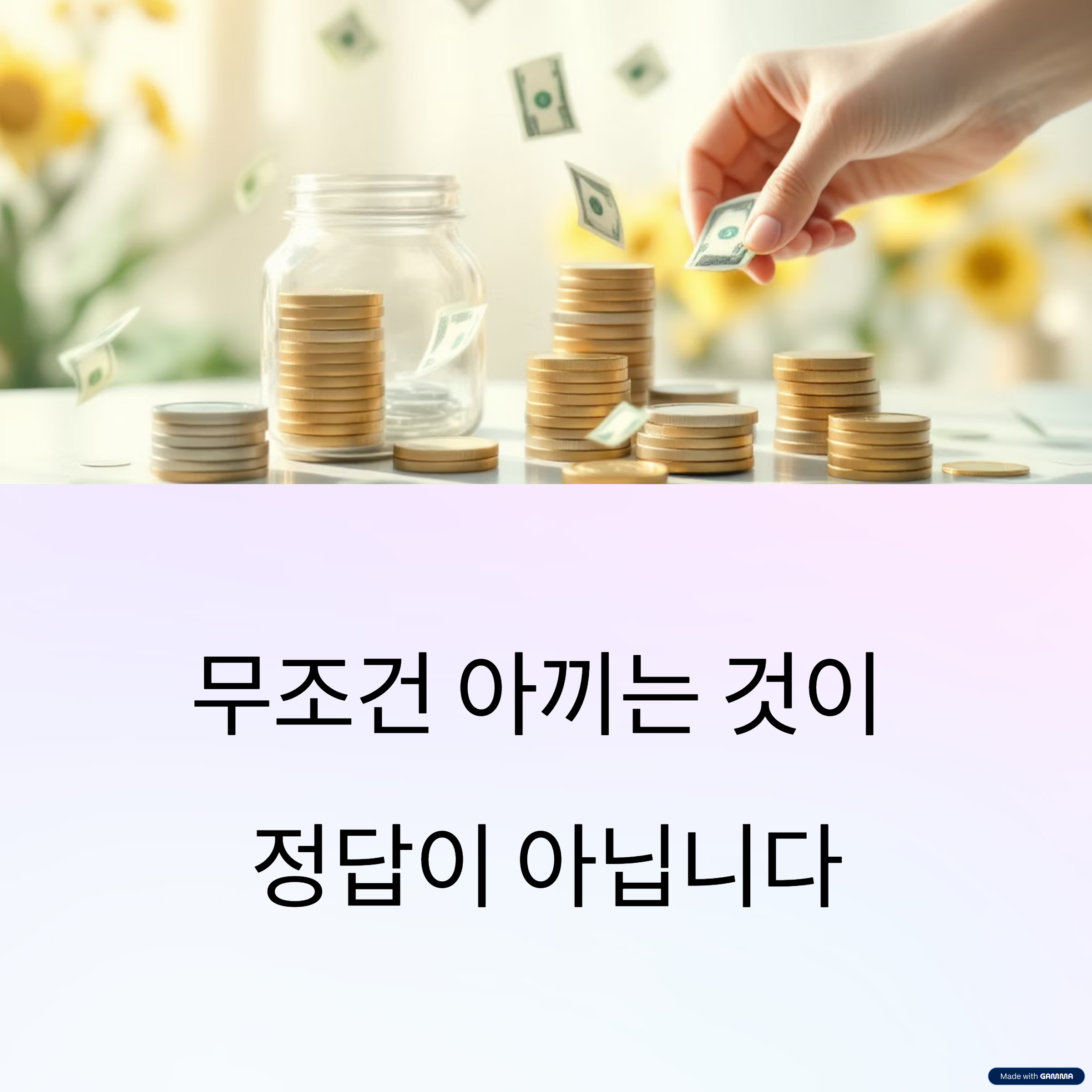 절약보다 중요한 소비 최적화 전략