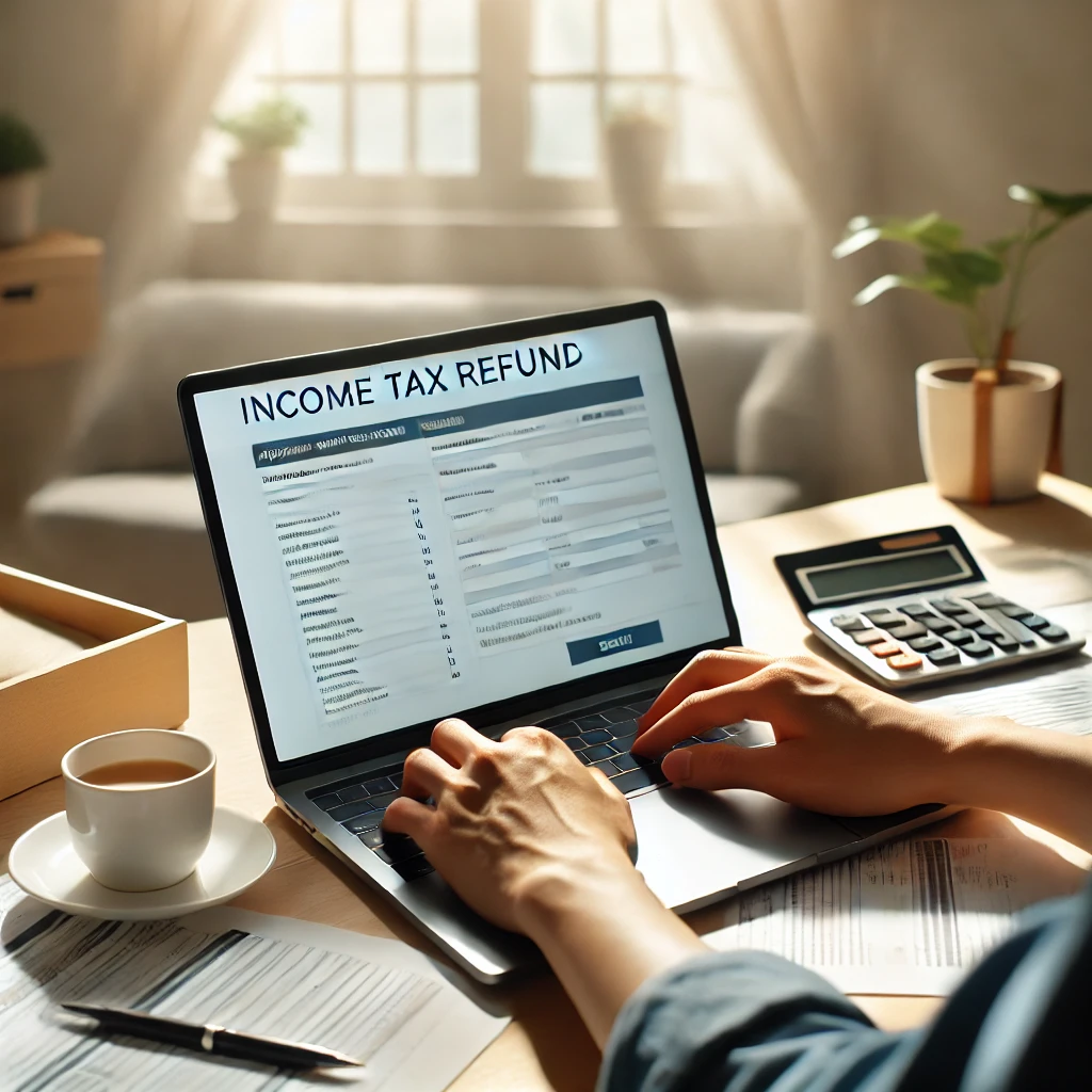 세무사 없이 집에서 온라인으로 세금 환급을 진행하는 현실적 장면