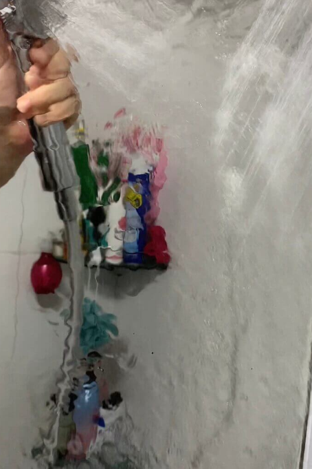 첫번째-청소후-물로-씻어내는-사진