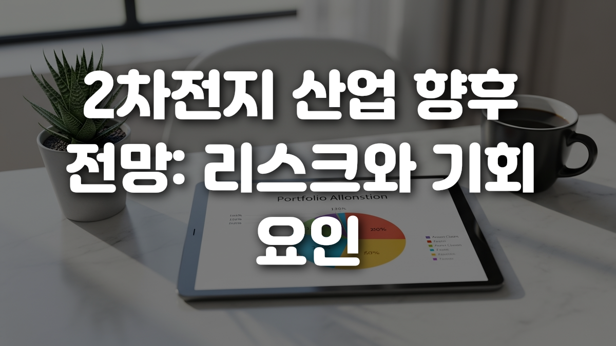 2차전지 산업 향후 전망 리스크와 기회 요인