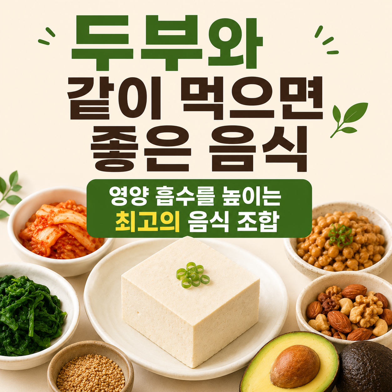 두부와 같이 먹으면 좋은 음식