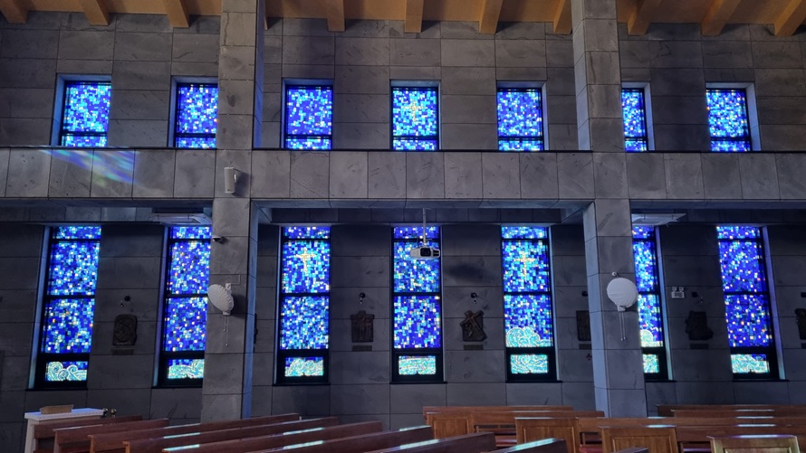 제주 김기량성당 스테인드글라스, 십자가의 길