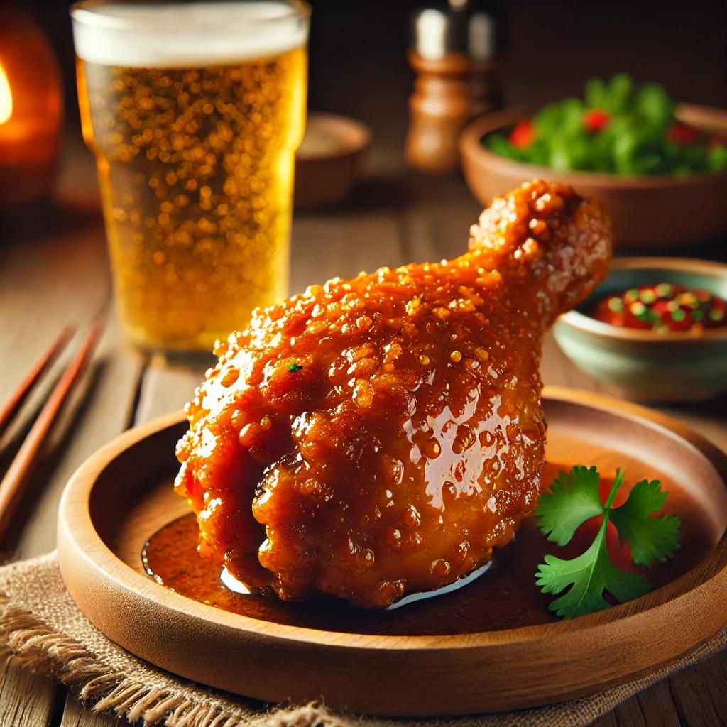 맥주 안주로 최고! 깔끔하게 튀겨낸 강황간장치킨 레시피