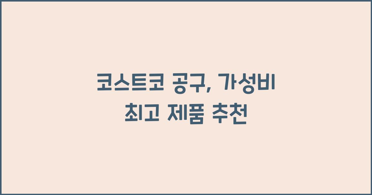 코스트코 공구