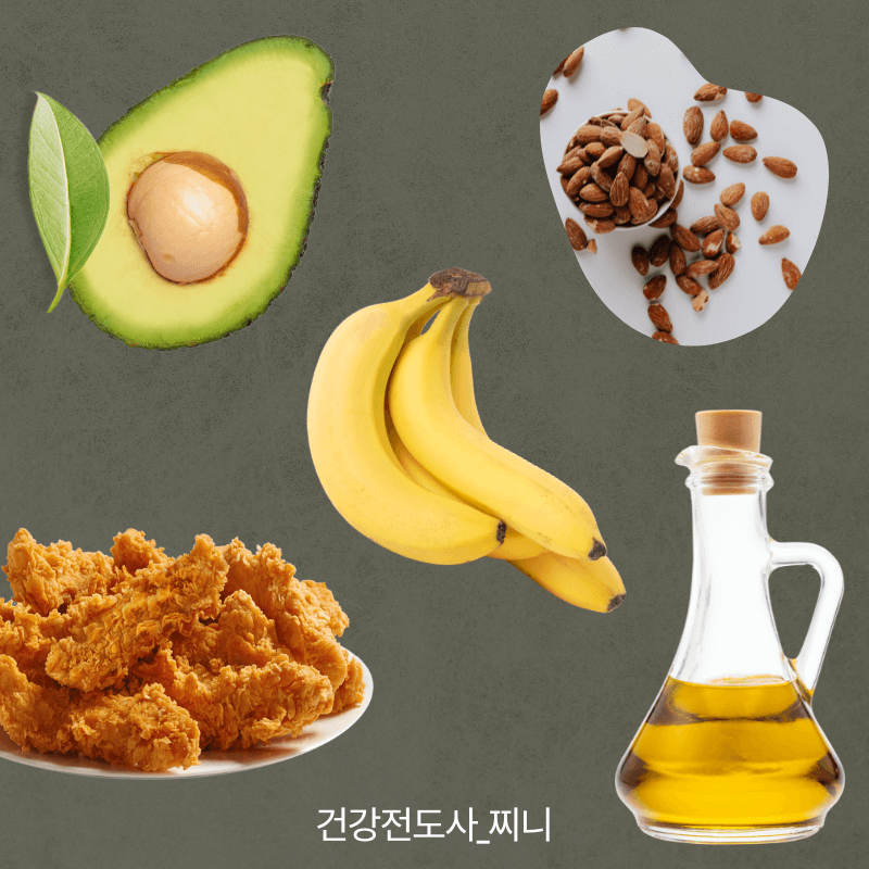 5가지 살찌는 데 도움이 되는 음식 이미지